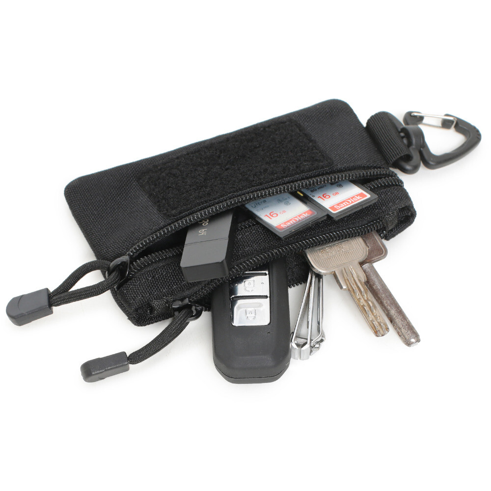 Tactical Small EDC Key Case Wallet Waist Bag Belt Pouch Holder Purse Coin Pocket