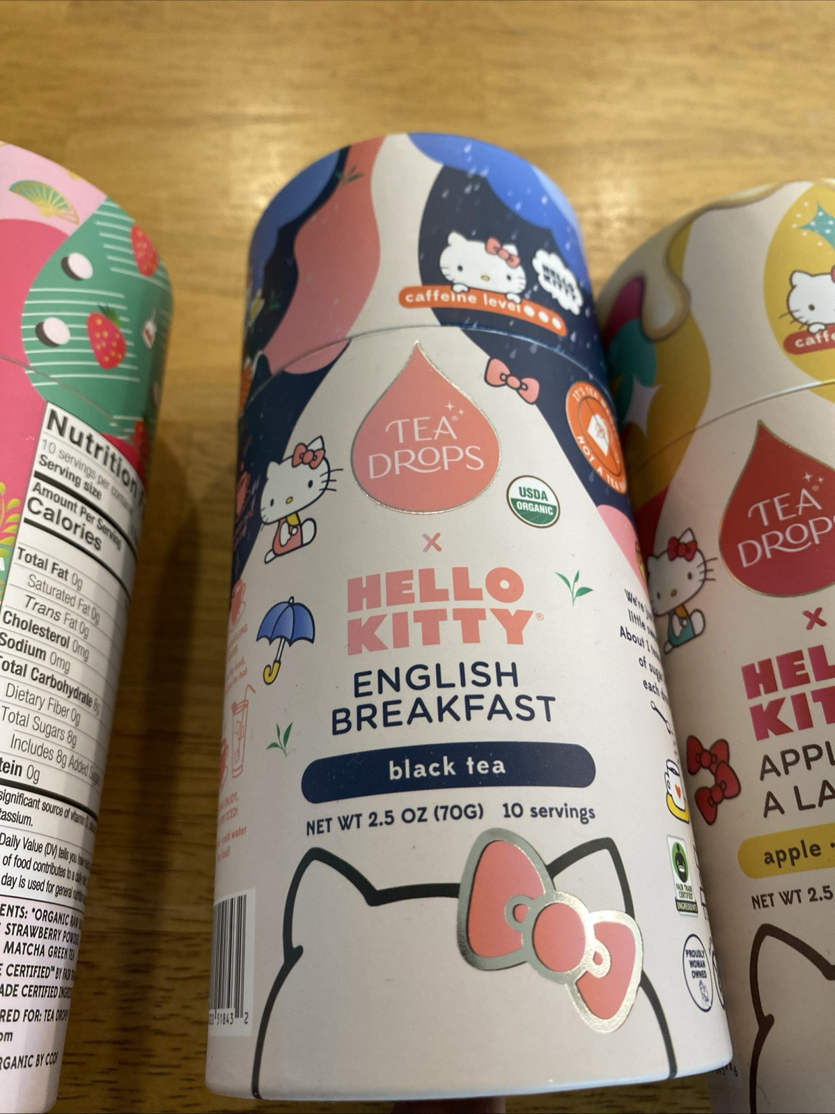 Hello Kitty Organic Tea Drops Gift Set Matcha Apple Pie English Tea Bombs Food