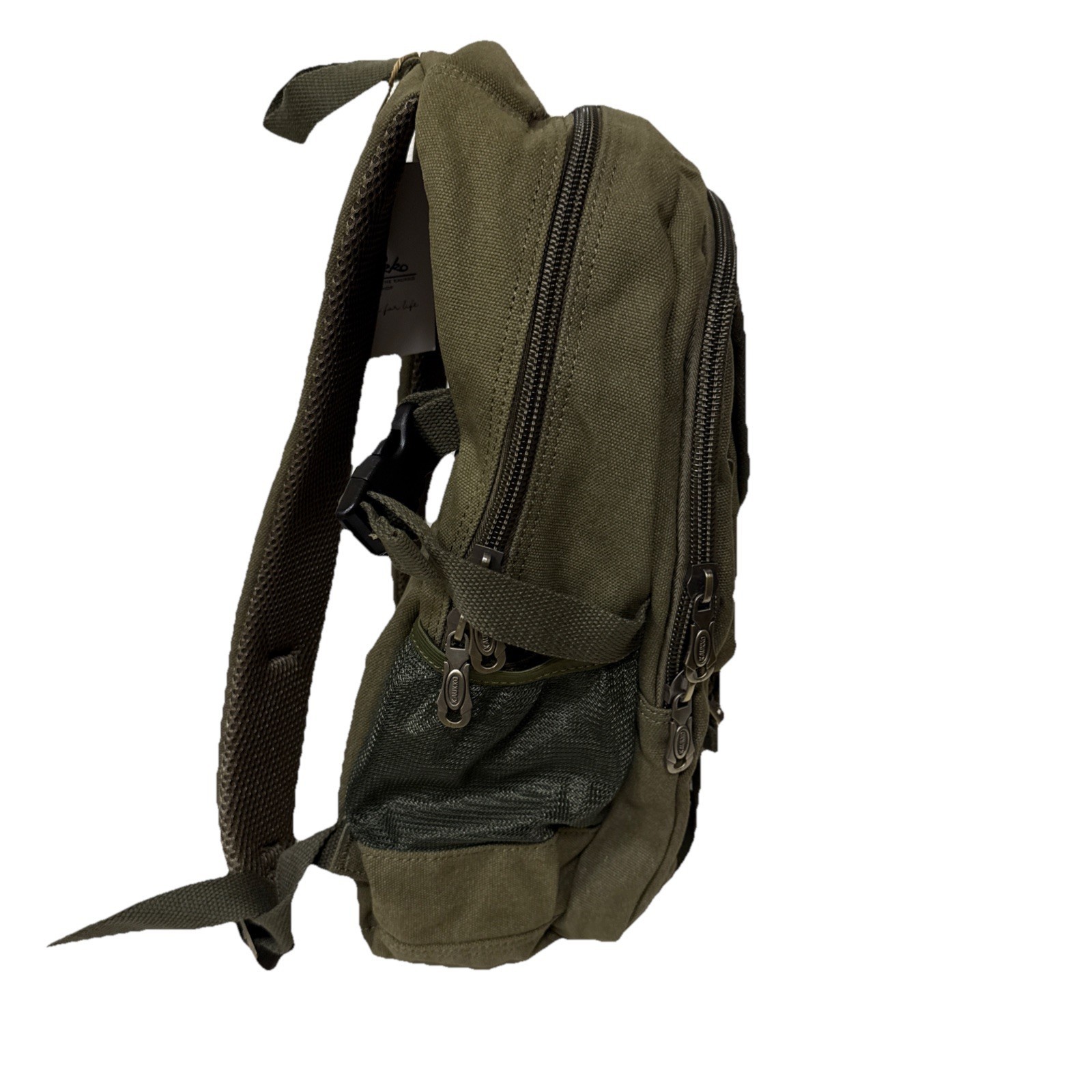 Kaukko Men Canvas Backpack Rucksack Bag Camping Travel School Satchel Outdoor