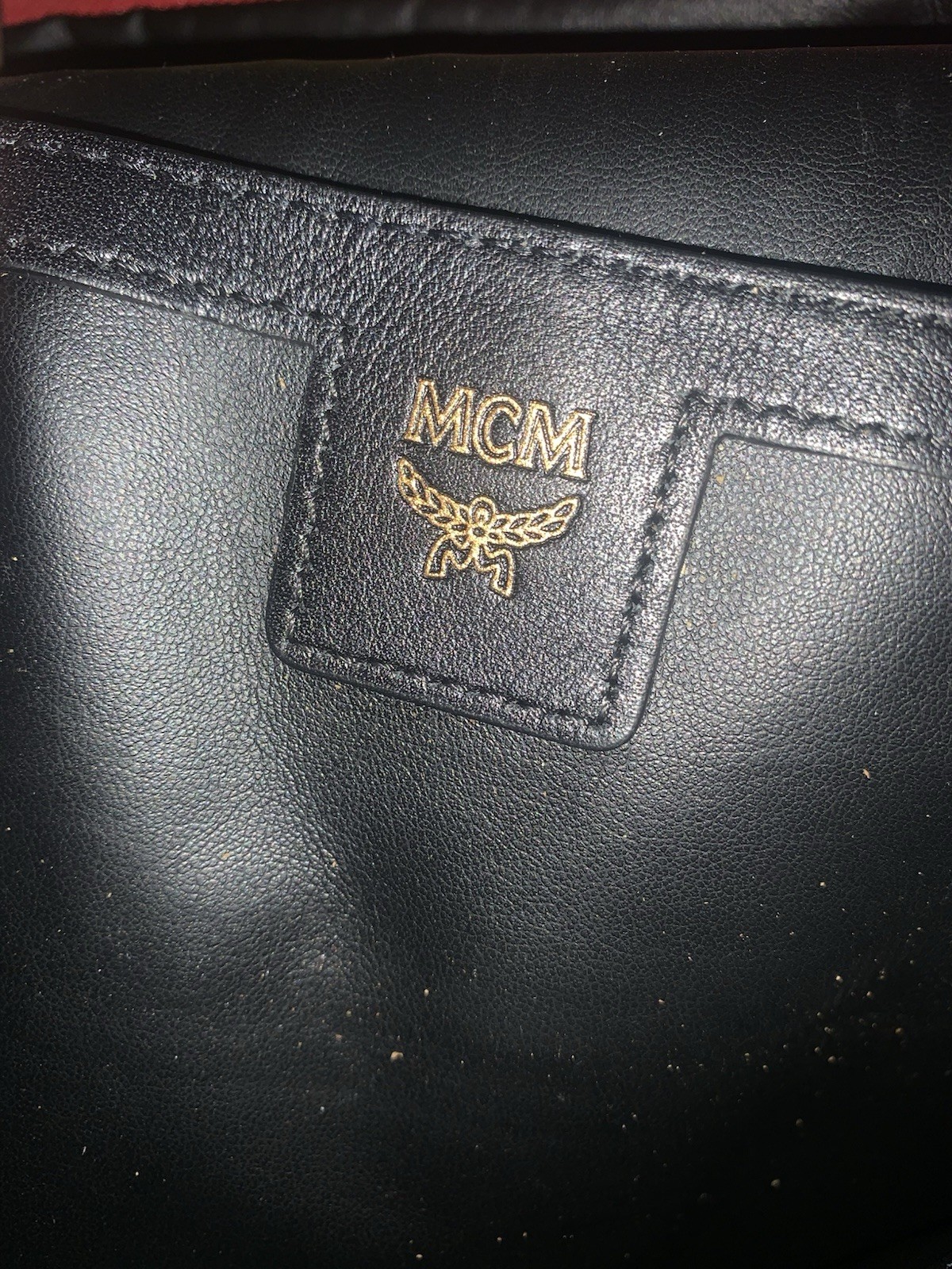 MCM Red & White bookbag for men