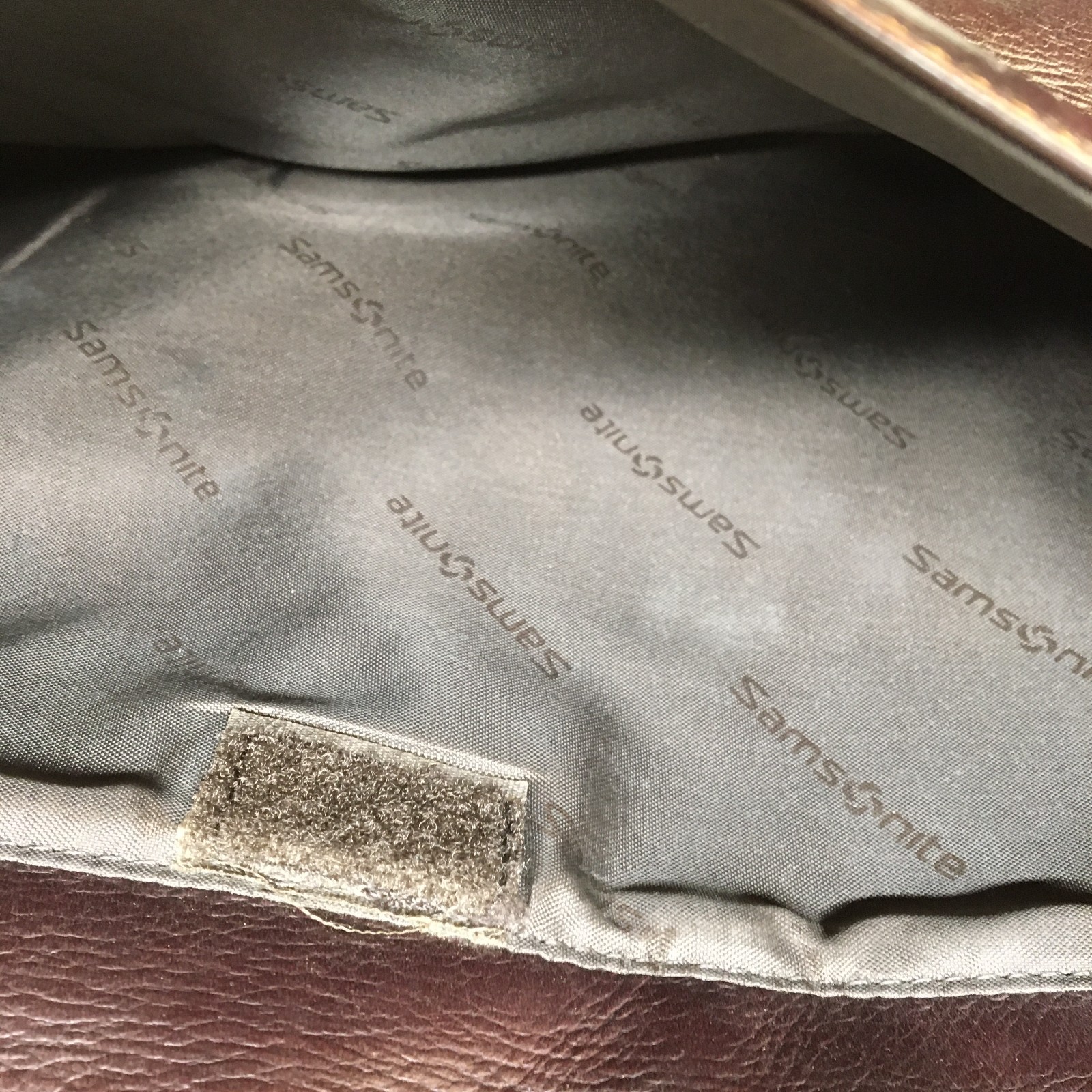 Samsonite Colombian Leather Flap Over Laptop Briefcase Dark Brown Premium 18″