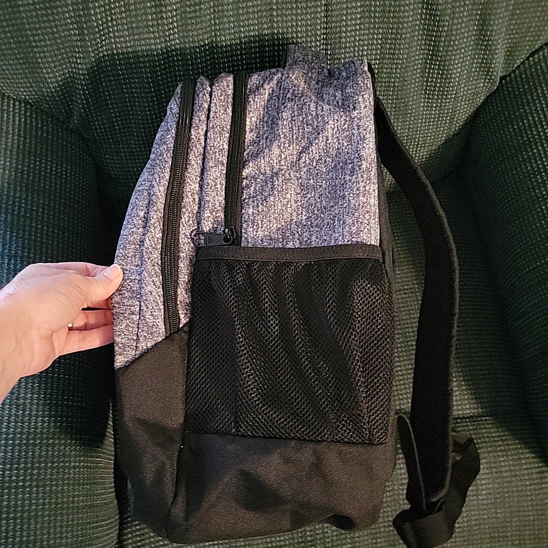 Adidas Prime Backpack Onix Gray/Black Red Colorway Unisex NWOT