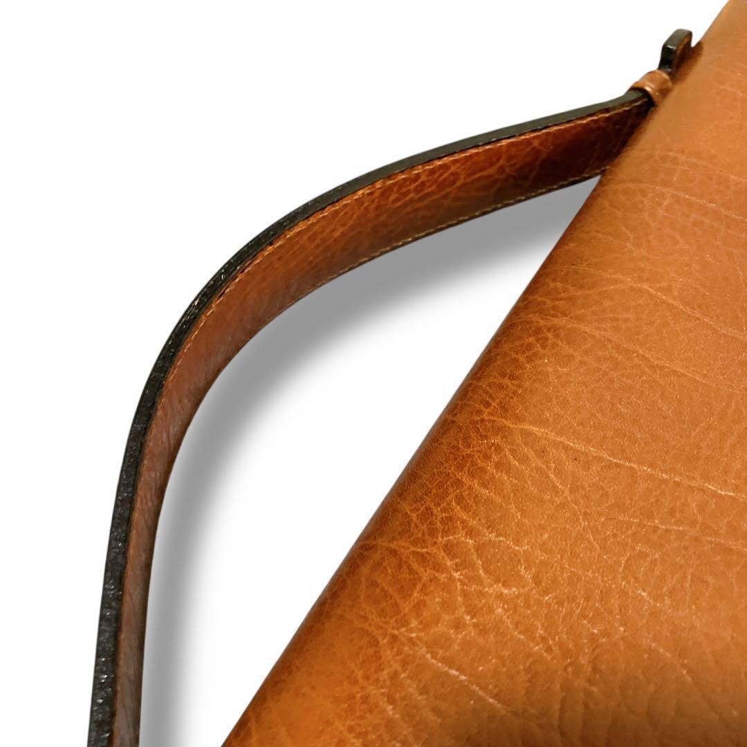 Authentic Bally Leather 2-Way Business Bag 37cm A4 Large Brown Leather
