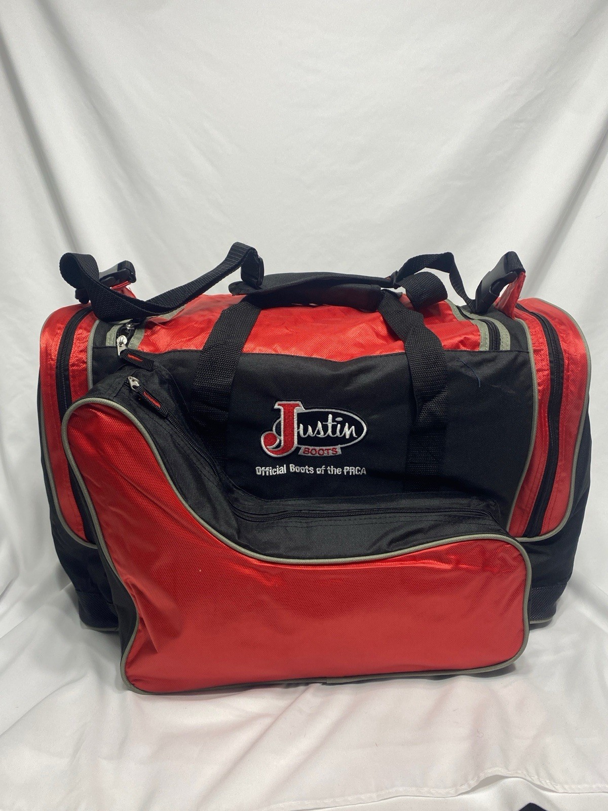 Justin Boots Duffle Boot Bag NFR PRCA Rodeo Wrangler 2015 Las Vegas