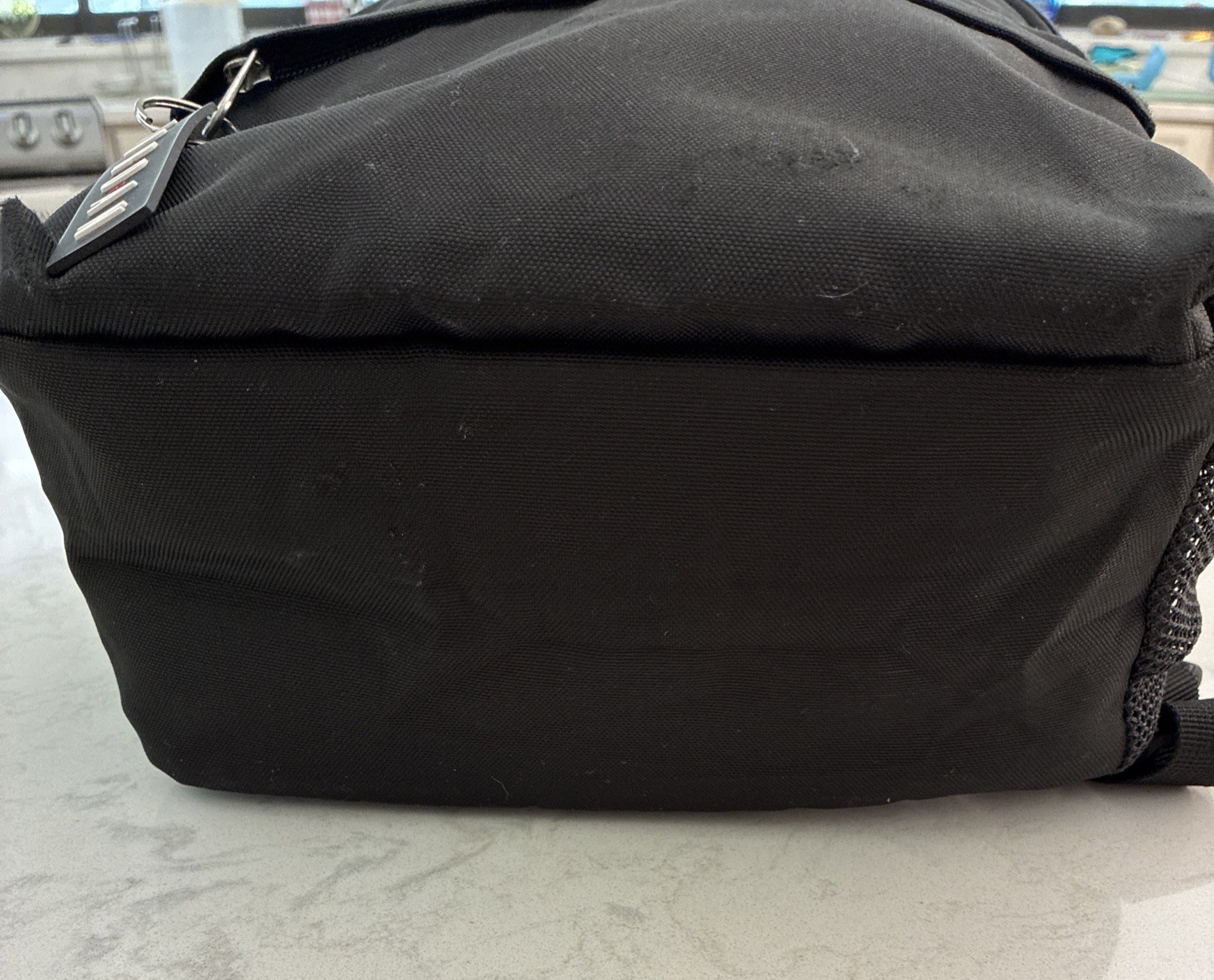 Jordan Air Mini Backpack Travel Bag Black White Red 13.75”x 10”x 6” Zippers Good