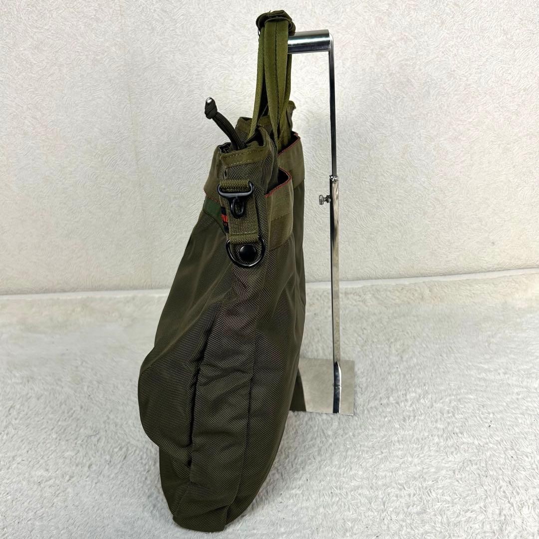 BRIEFING USA Made 2WAY Helmet Bag Ranger Green Ballistic Nylon Military Style