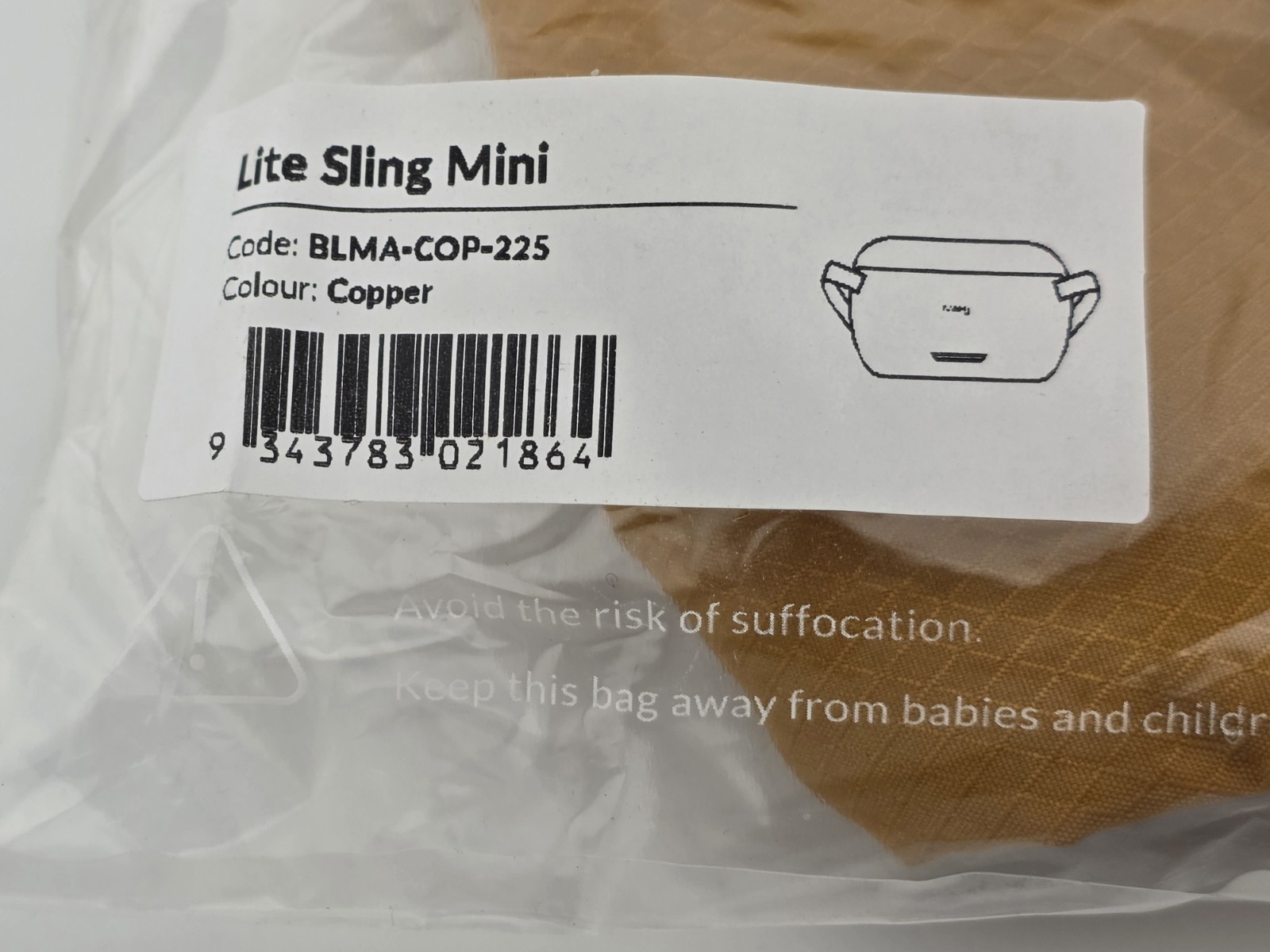*NWT* Bellroy Lite Sling Mini 4L – RARE Copper Color – Lightweight Crossbody Bag