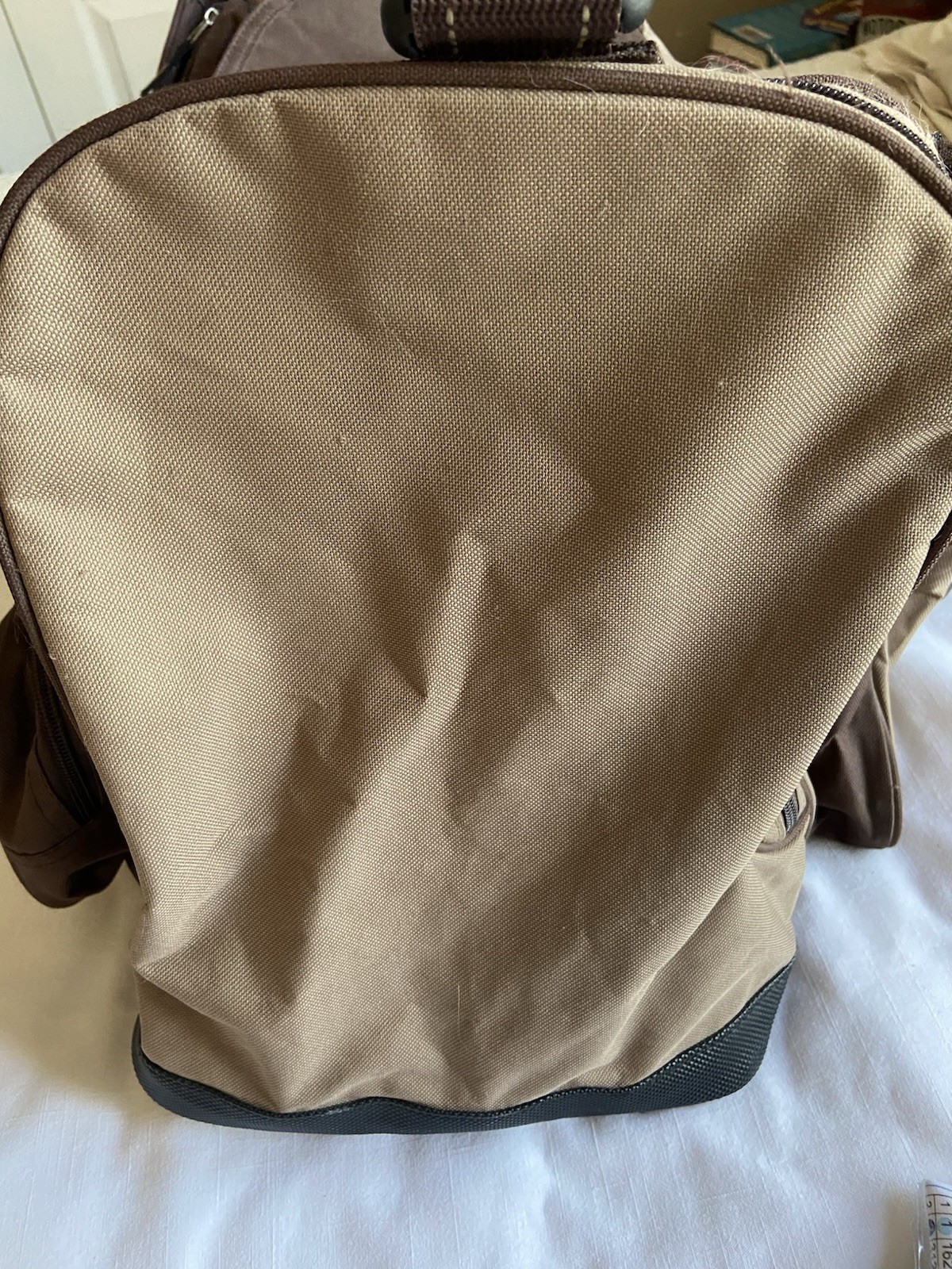 2011 Justin Boots NFR PRCA Rodeo Wrangler Las Vegas Brown Duffle Bag
