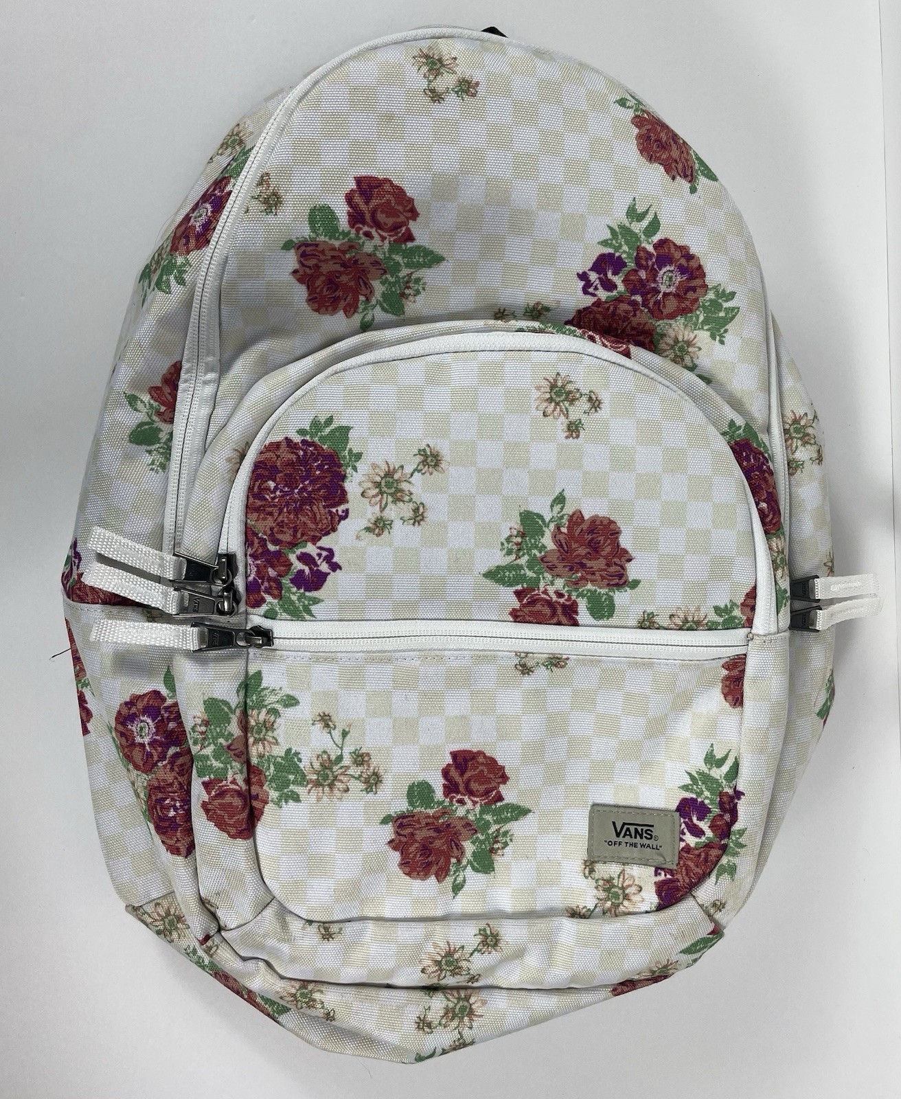 Vans Off The Wall Rose Flowers Floral All Over Print Skateboarding Backpack Bag