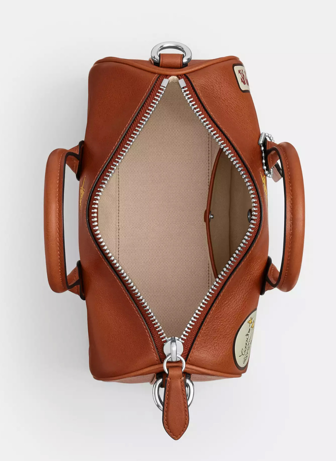 Coach X Brain Dead Compass Bag 25 Patches Crossbody Leather CES56 New
