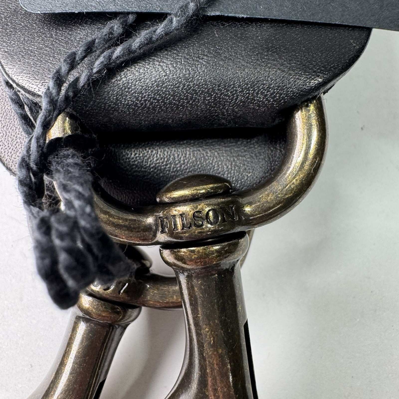 Filson 24 / 48 Hour Webbing Strap 20166784 MADE IN USA Shoulder Black Brass CC