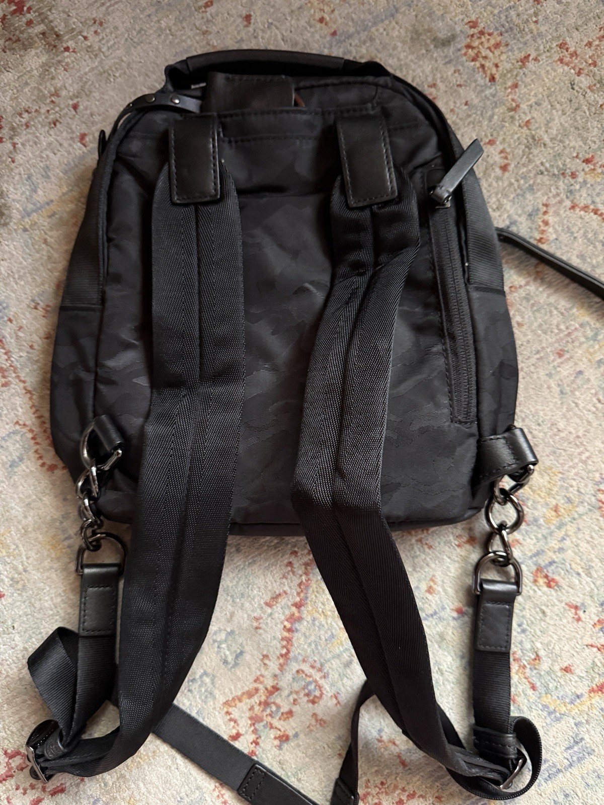 Tumi Small Black Camo Backpack