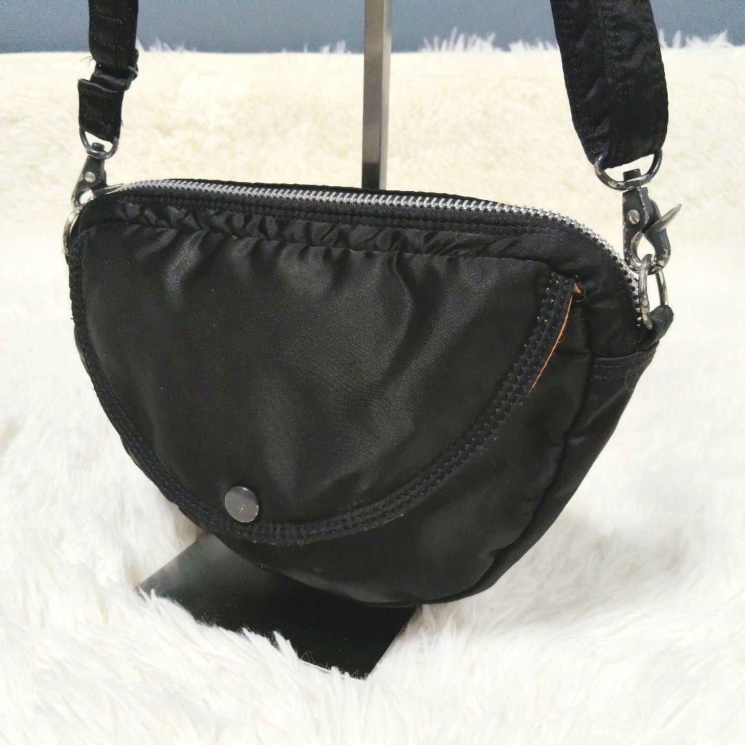 Authentic PORTER TANKER Oval Shoulder Bag Nylon Black 18cm x 25cm x 9cmPorter