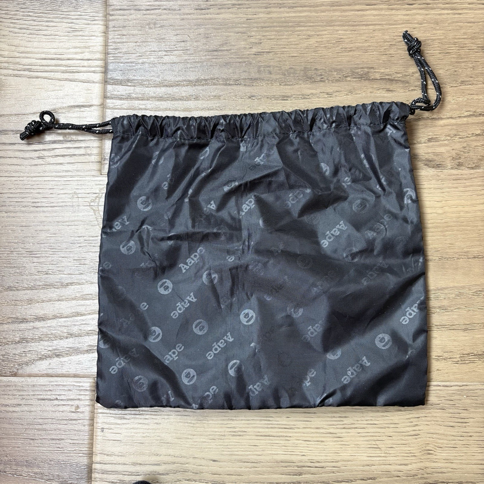 AAPE XEastpak Pouch Bag with Draw Strings Black