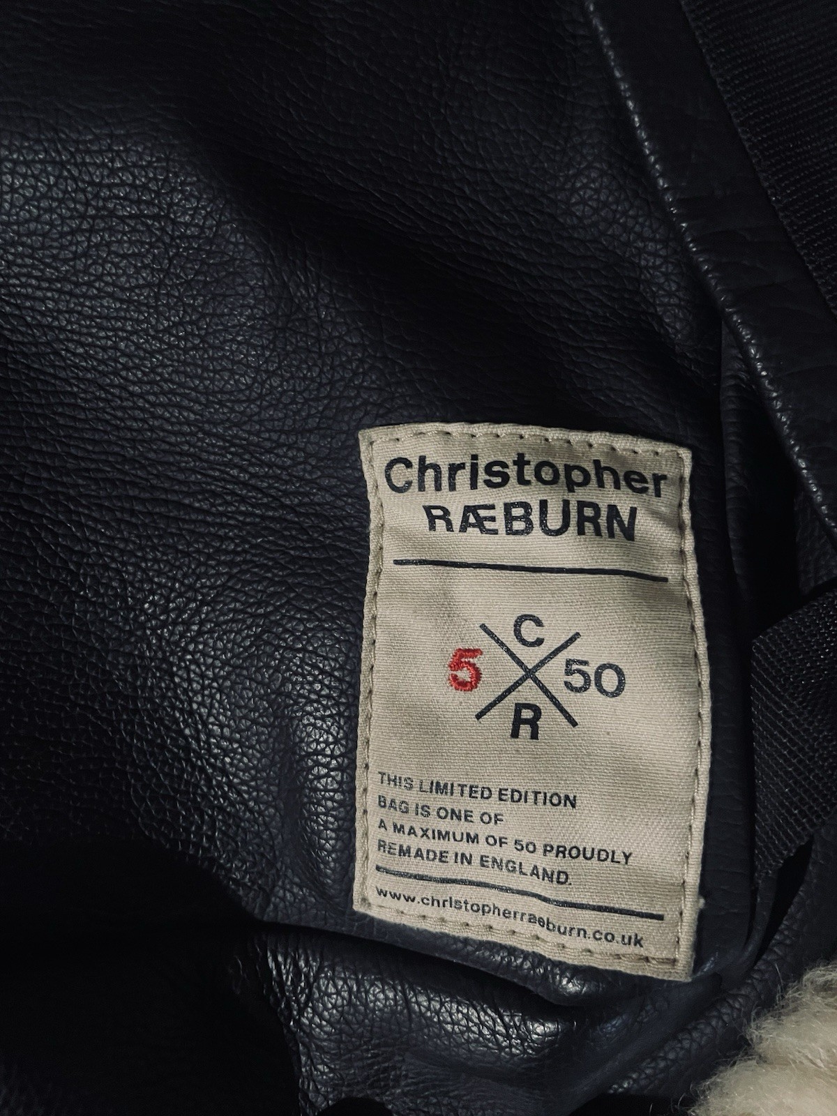 Christopher Raeburn Leather And Sheepskin Backpack Limited Edition Only 50 Made