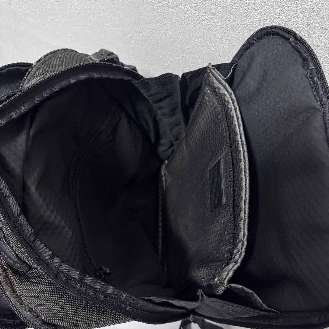 TUMI 232682D Alpha Bravo Davis Backpack Black Ballistic Nylon Leather Laptop A4