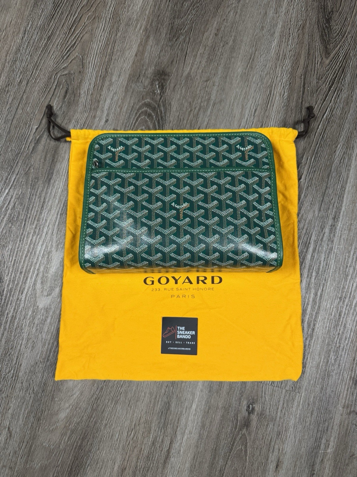 Goyard Jouvence Toiletry Bag MM Goyardine green