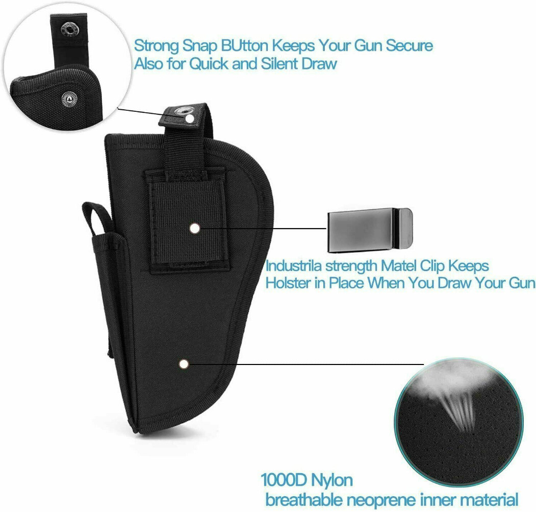 Tactical Left Right Hand Universal Holster Gun Pistol Holster Military Waist Bag