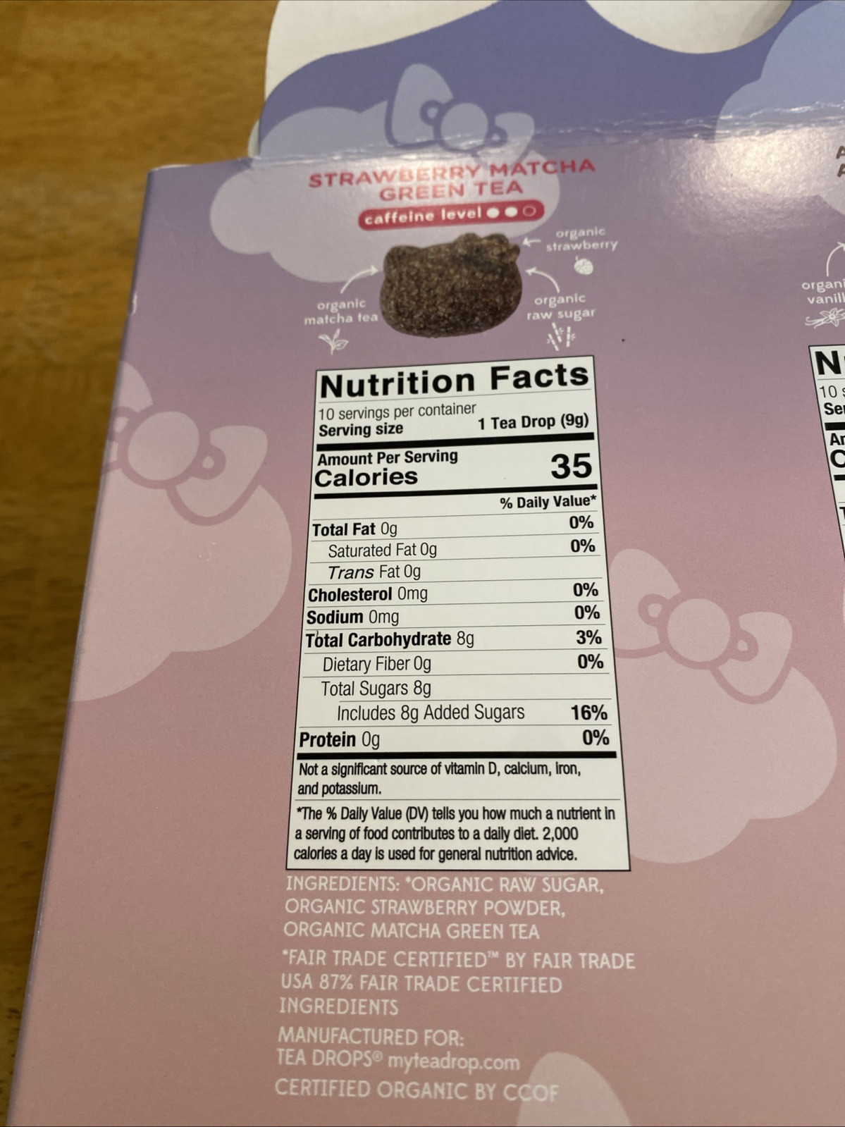 Hello Kitty Organic Tea Drops Gift Set Matcha Apple Pie English Tea Bombs Food