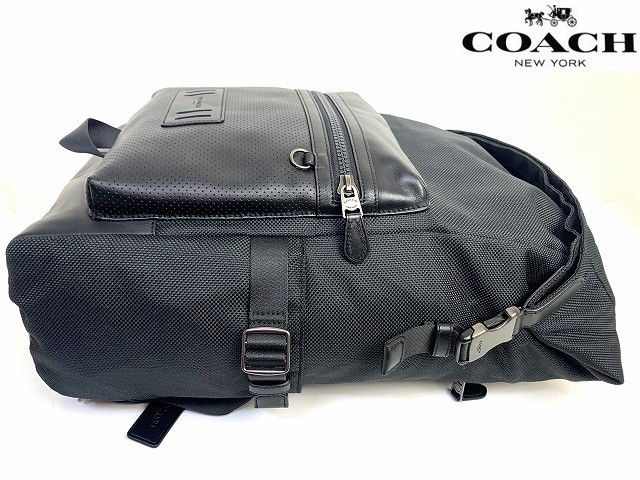 COACH Free Men s Mixed Material Terrain Roll Top Daypack Backpack