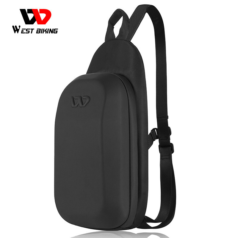 WEST BIKING Waterproof Mini Bag Hard Shell Sports Cycling Backpack Black Smooth