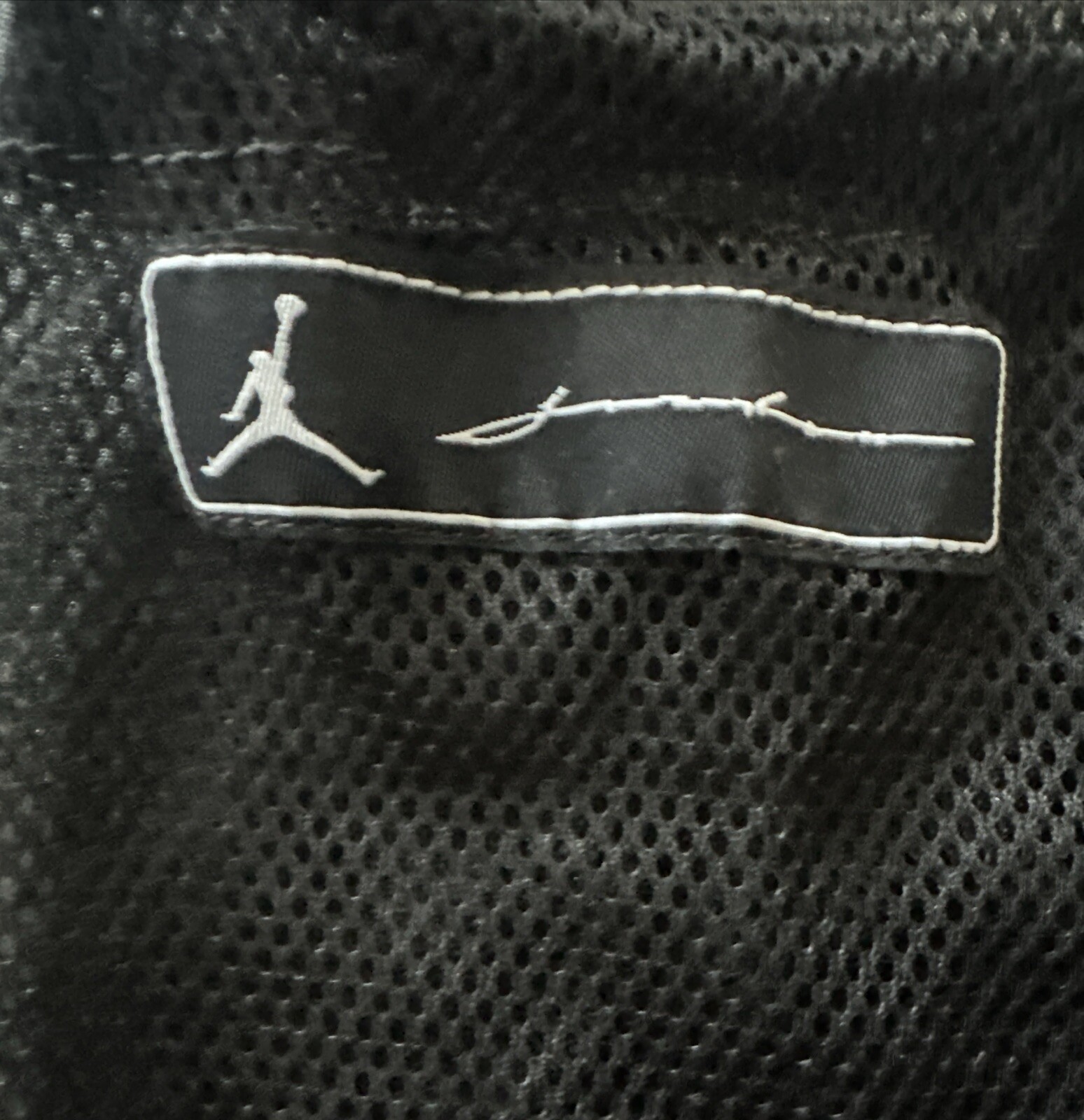 Jordan Drawstring Shoe Bag Shoe Carry Black Mesh 2004 Vintage Stickers Lot