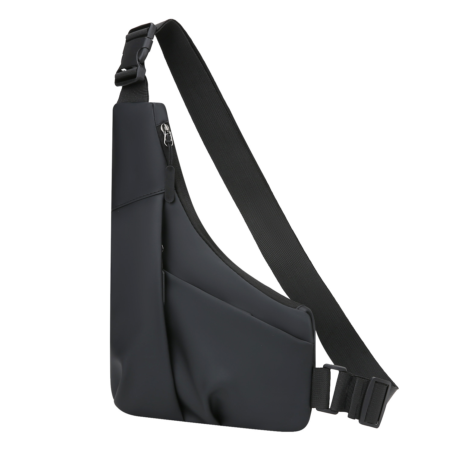 Anti Theft Close Fitting Chest Bag Men’s Triangle Bag Crossbody Sports Sling Bag