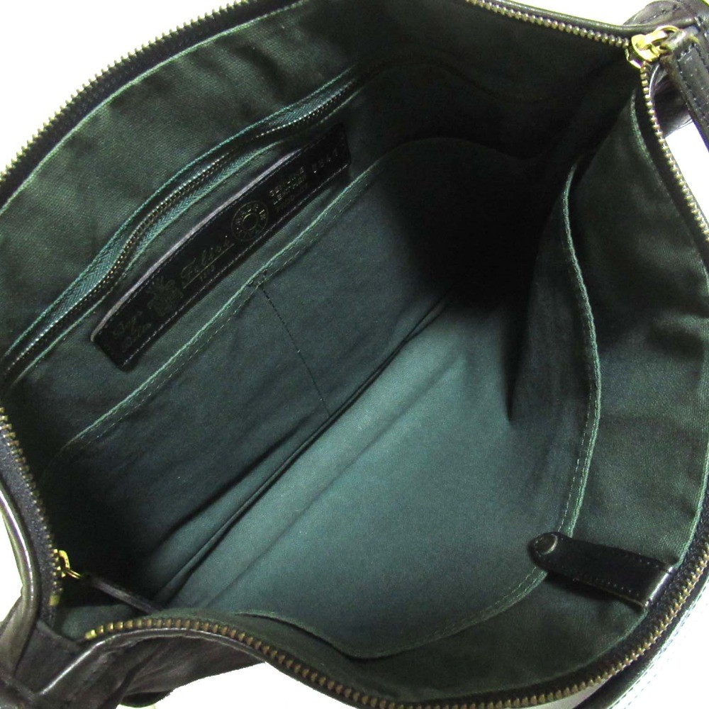 Felisi 9841 All Leather Briefcase Business Bag in Black mens USED