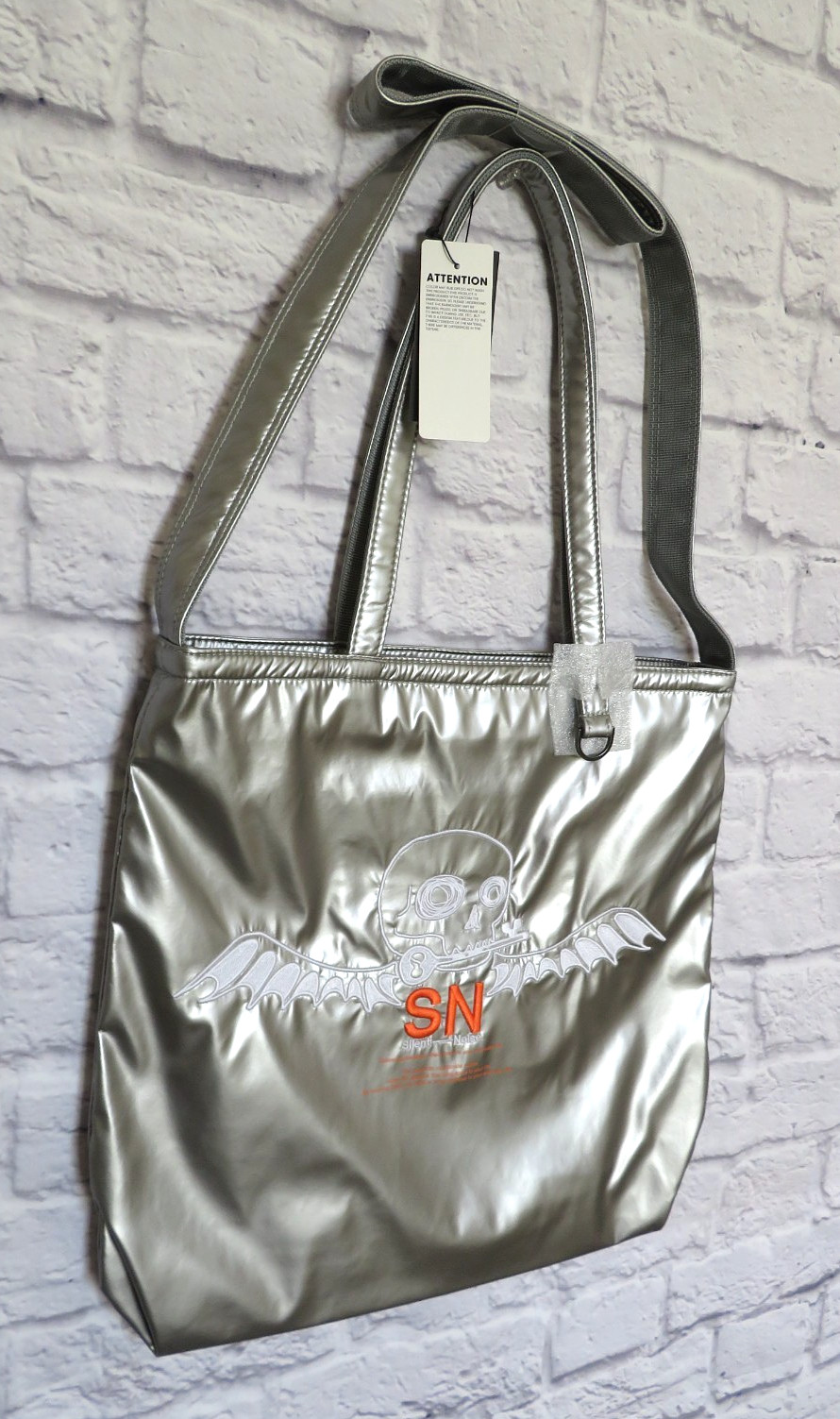 Undercover Jun Takahashi GU Silent Noise Silver Tote Bag NWT