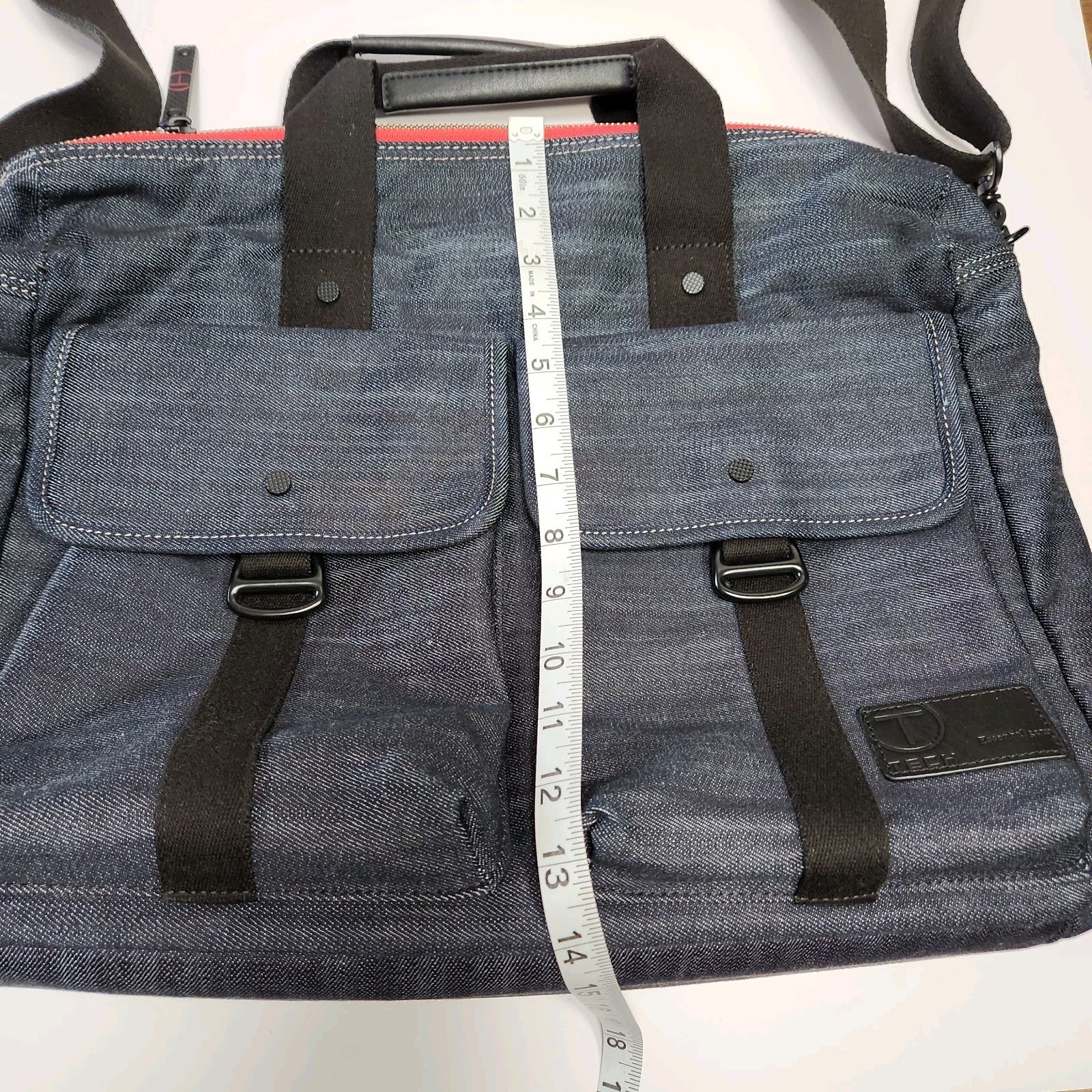 Tumi T Tech Denim Messenger Bag Essential Gear