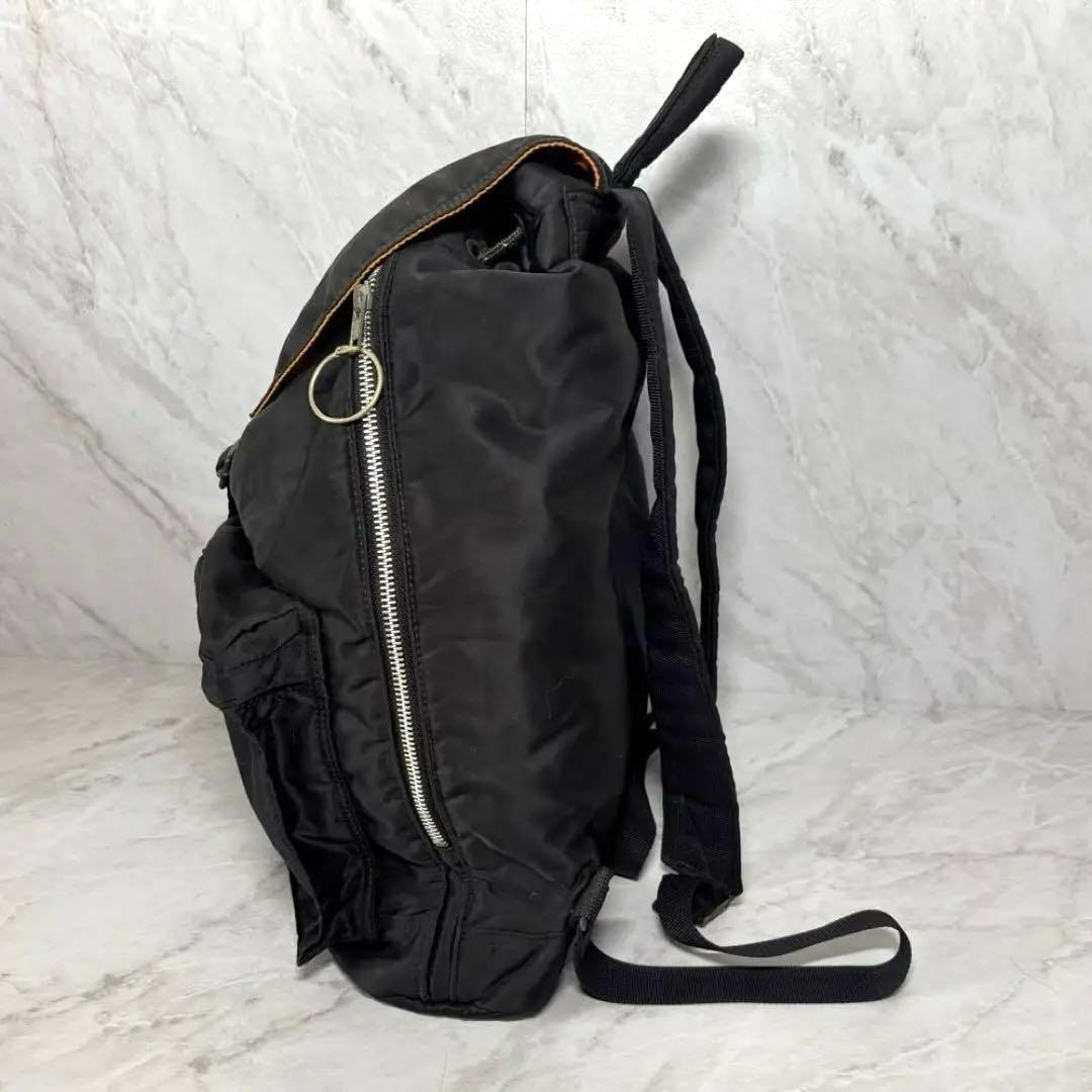 PORTER TANKER Backpack Rucksack Black Nylon Daypack Japan Vintage