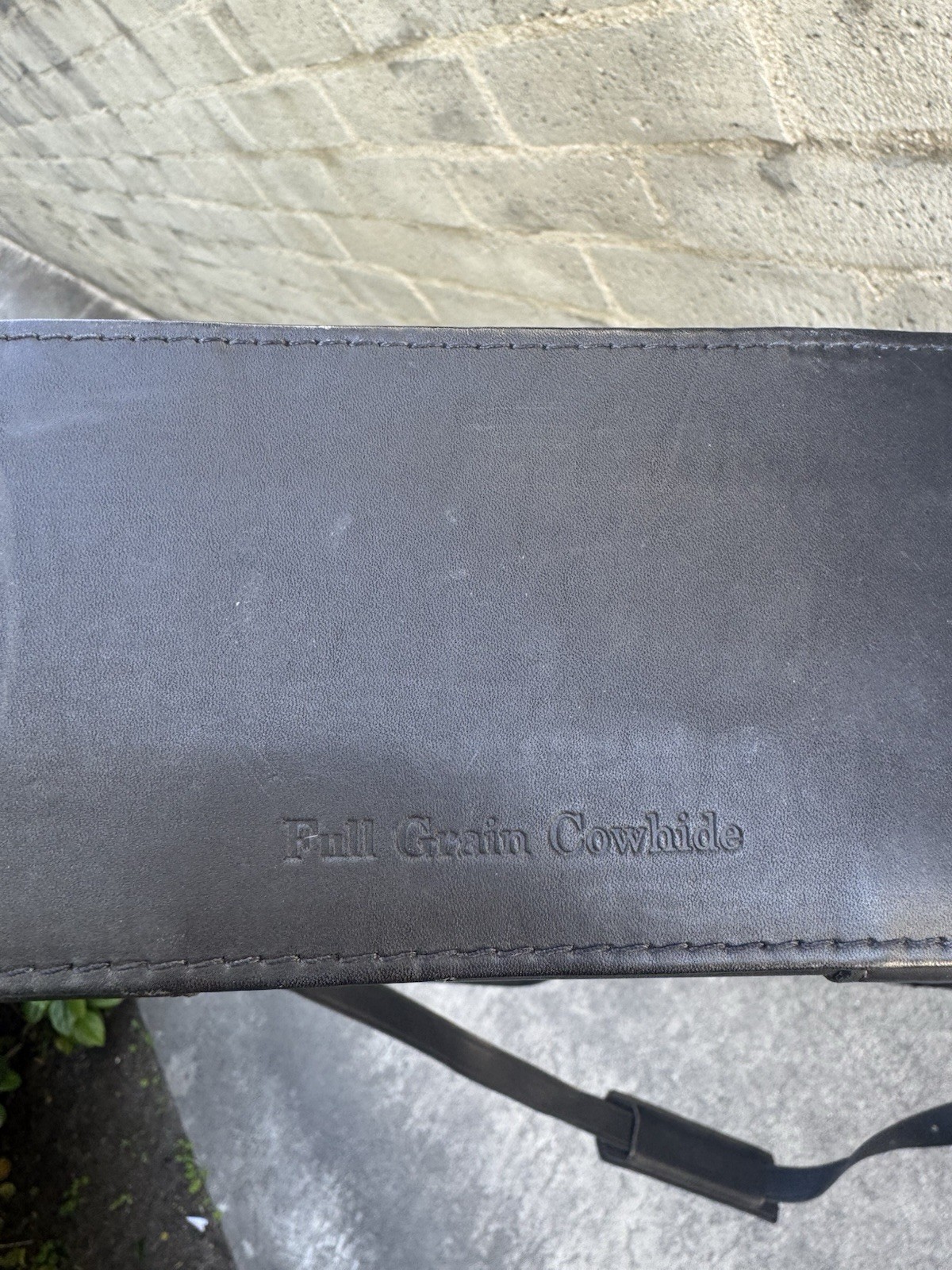 Vintage SCHLESINGER Black LEATHER BRIEFCASE Cowhide Shoulder Strap 17” X 12”