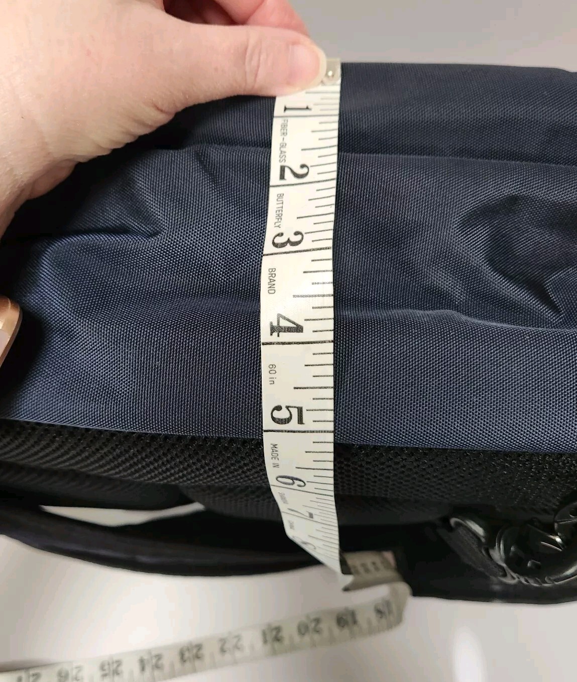 Kenneth Cole Reaction Laptop Backpack Messenger Curtain Call Bag Navy Blue