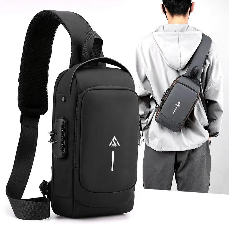 Sling Bag Chest Crossbody Waterproof Anti-theft Travel Pack