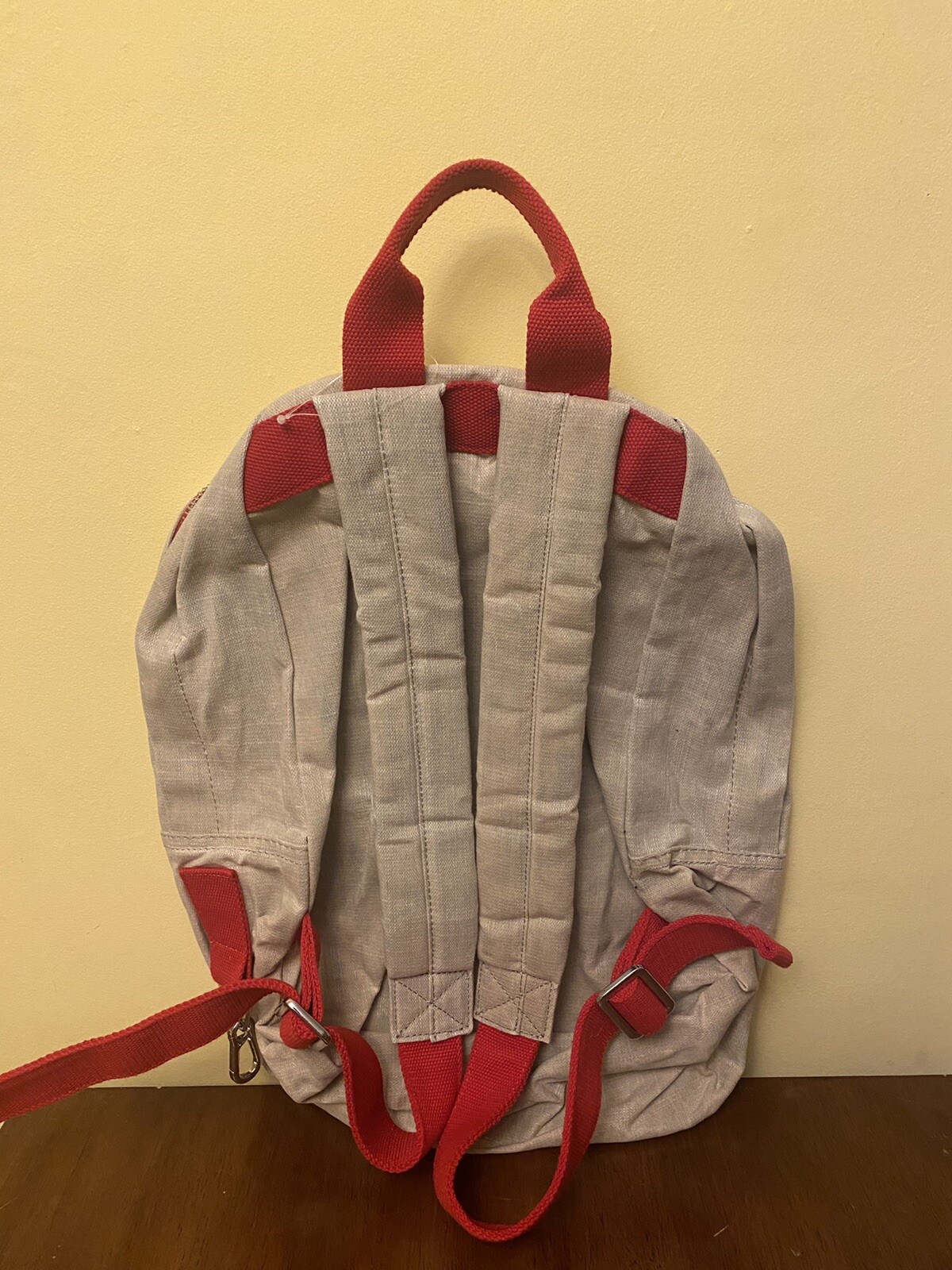 Urban Outfitters Denim Canvas Backpack – Ivory/Red – Unisex – Medium Size *NWOT*
