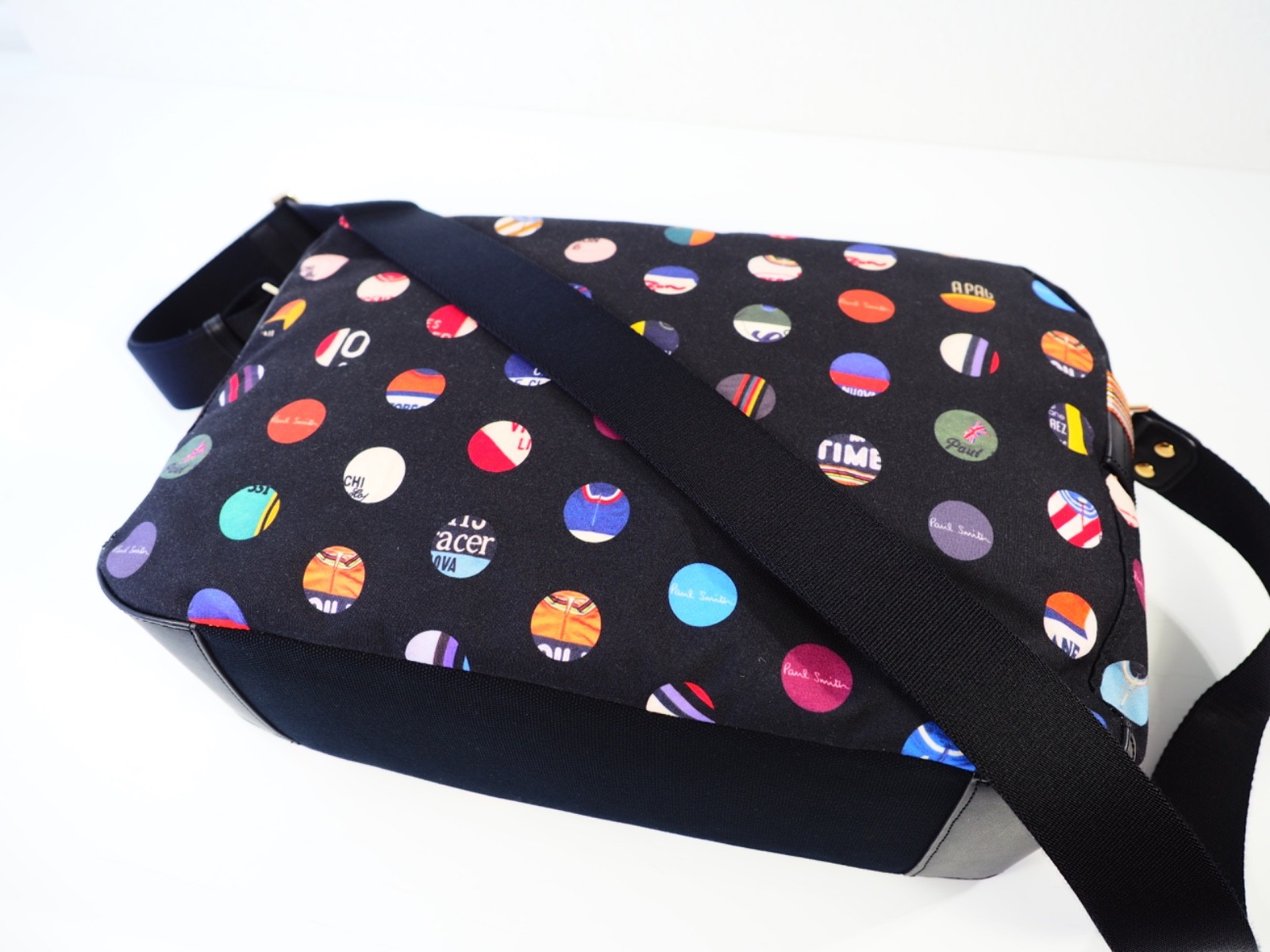 Paul Smith Bag Messenger Crossbody Laptop Colourful Bike Cycling Jersey Dots New