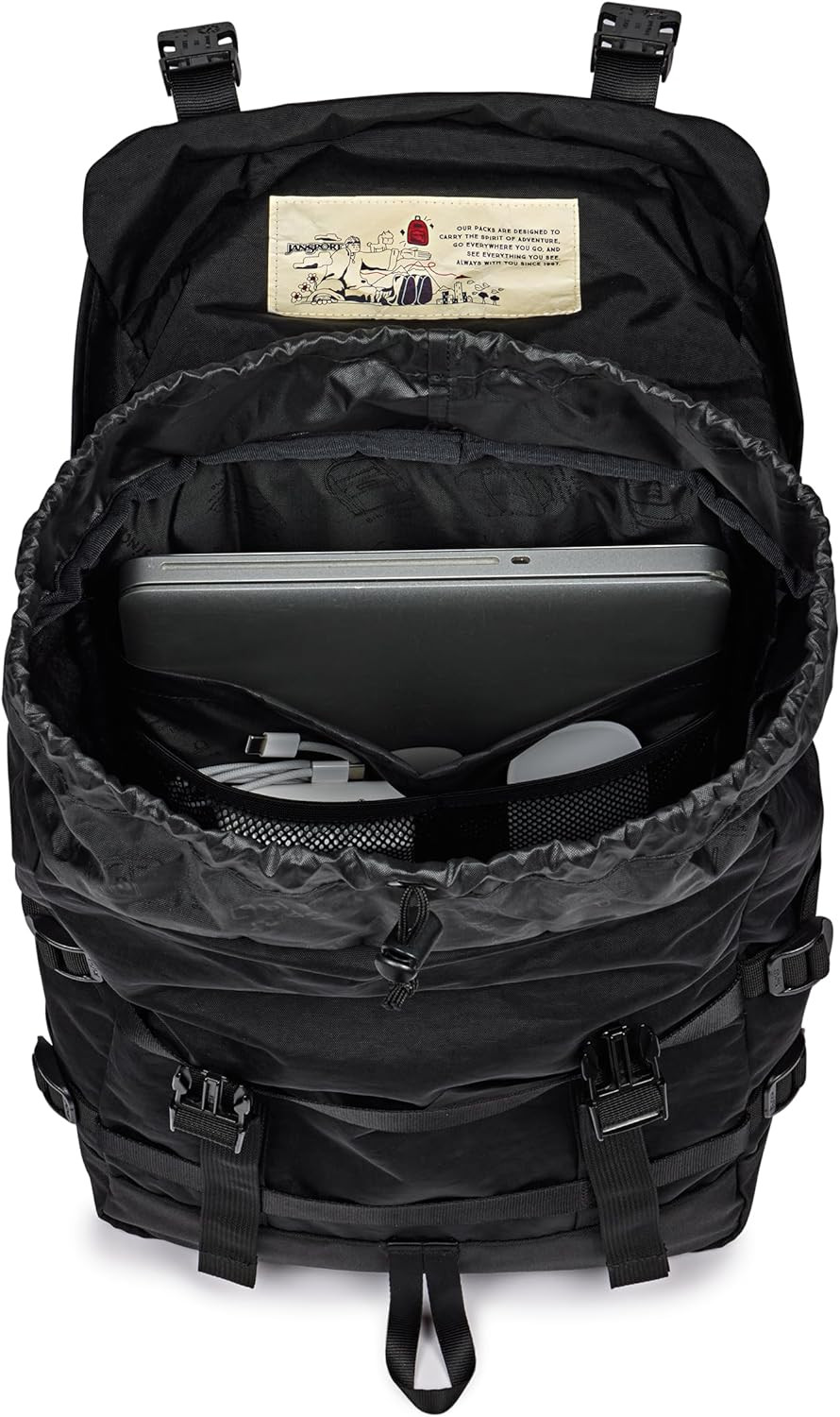 Skip Pack 28L Laptop Backpack for 13.5″ – Ideal for Work & Travel, Black