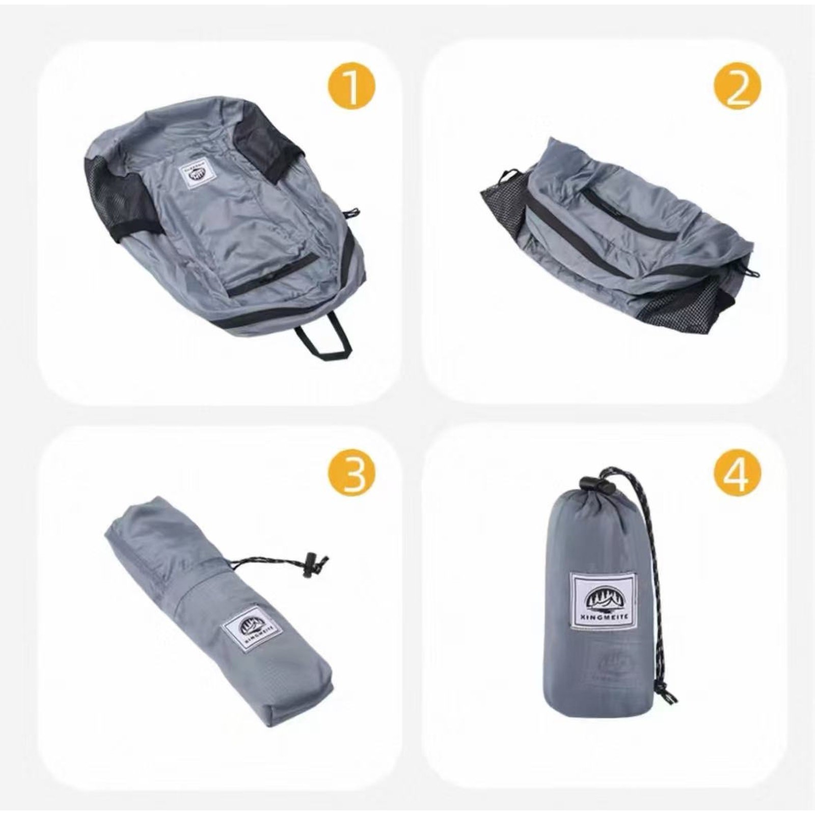 Foldable Outdoor Set UPF50+ Bucket Hat + Waterproof Backpack Unisex Travel Kit