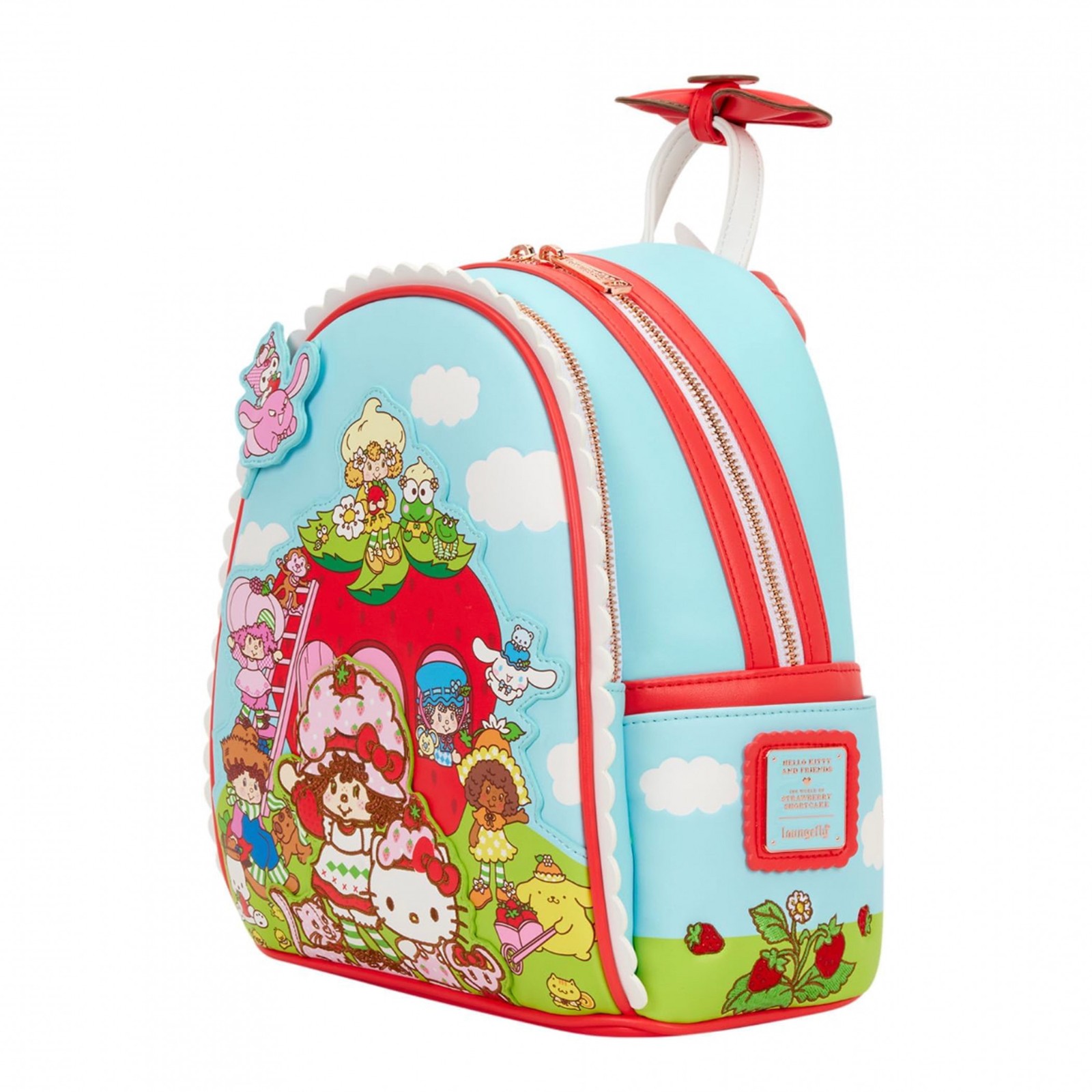 Hello Kitty and Strawberry Shortcake Mini Backpack By Loungefly Multi-Color