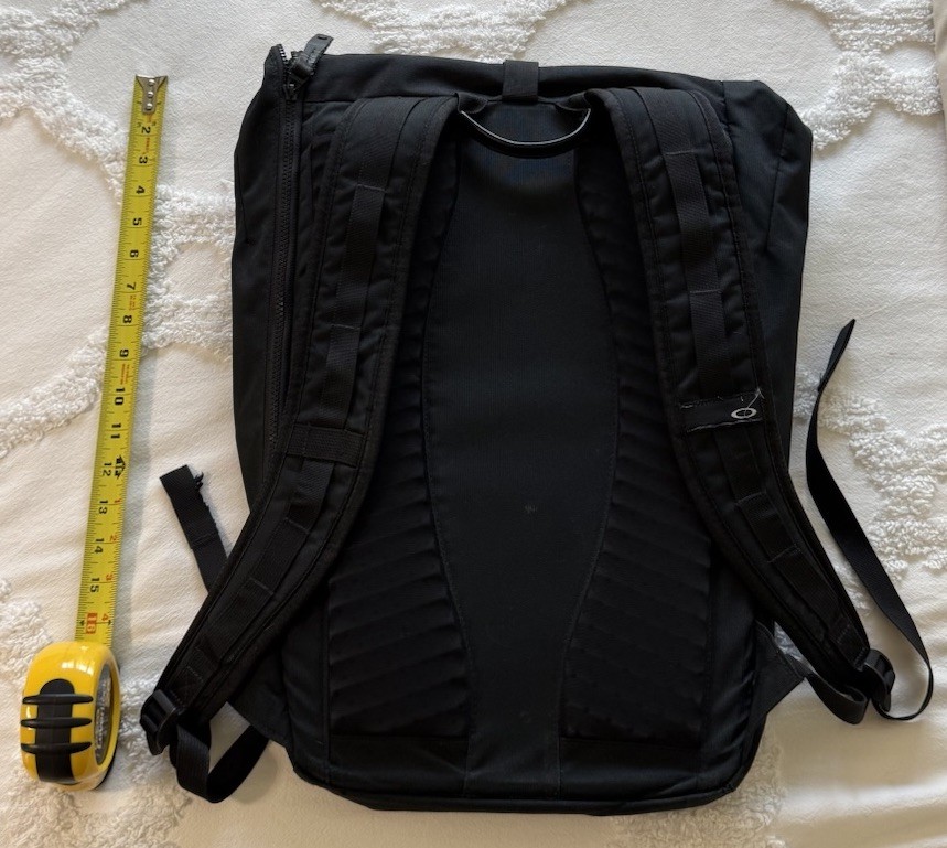 Oakley Backpack – Black. 20x14x6 inches.