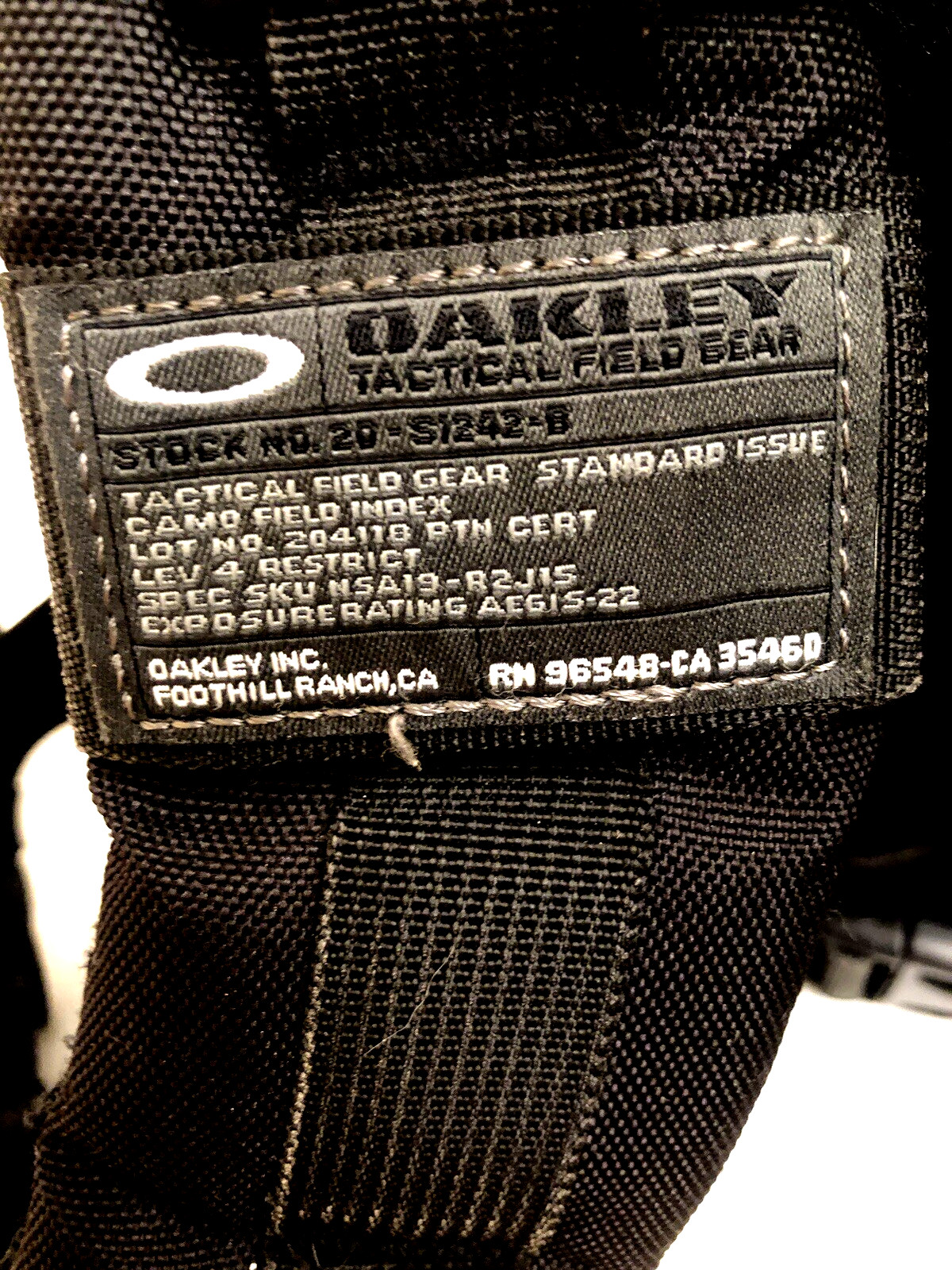 RARE OAKLEY AP MECHANISM BACKPACK Jet Black Tactical Gear Hiking Day Pack Bag