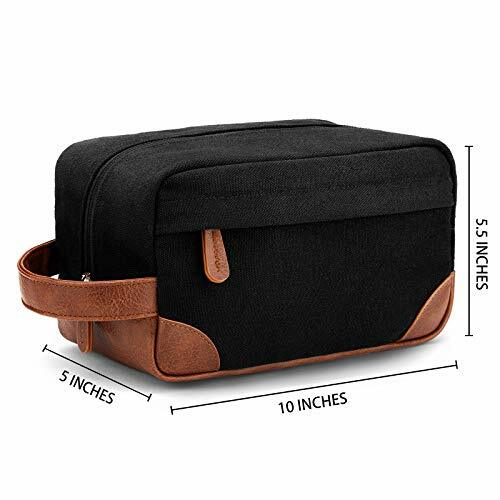 Toiletry Bag Hanging Dopp Kit For Men Water Resistant Canvas Shaving Bag With