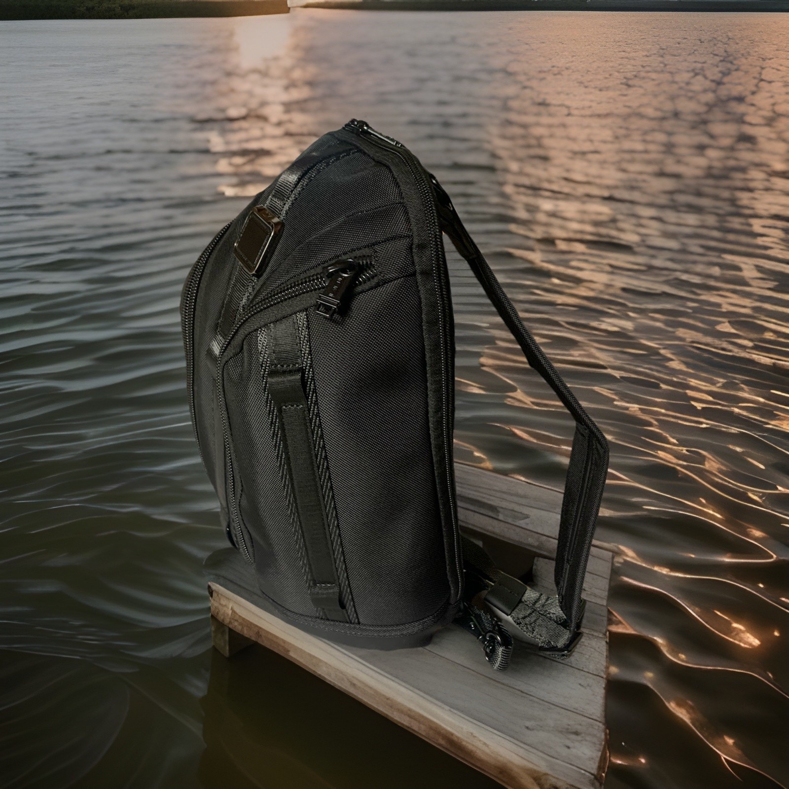 Tumi Alpha Bravo Knight Sling Backpack $495 Black