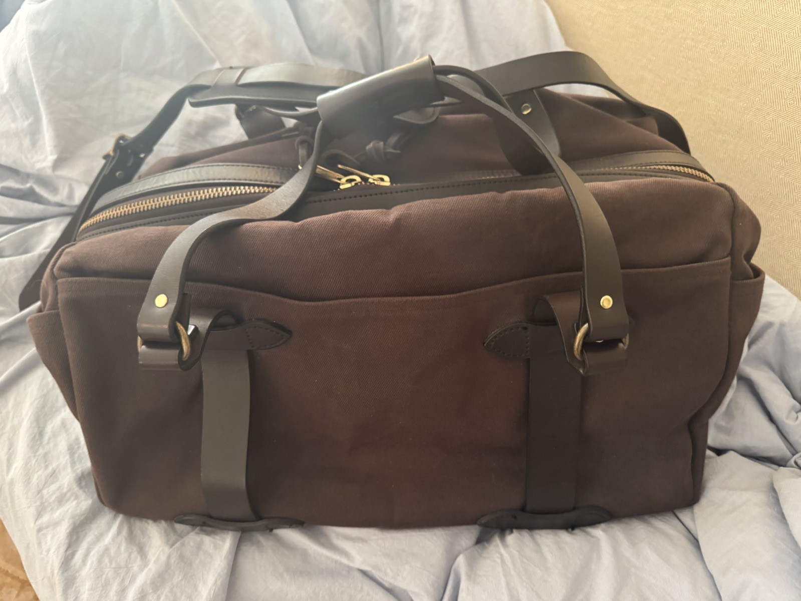 Filson Twill Duffle Bag | Dark Brown Style 248 (20x14x13)