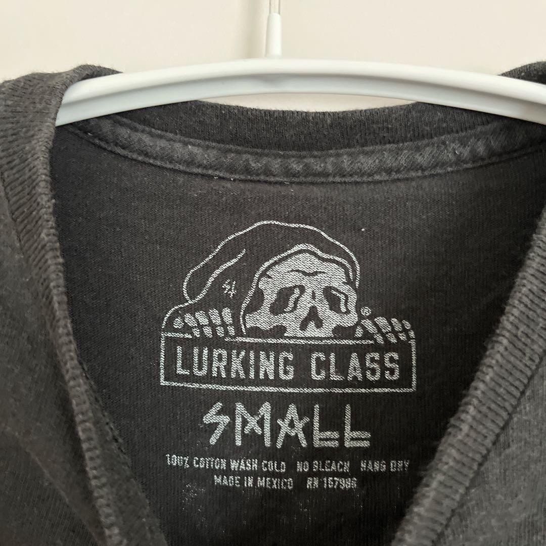 LURKING CLASS [S] American casual print short sleeve T-shirt black