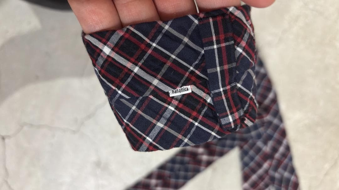 nanamica Check Pattern Tie Cotton Nylon Blend Made in Japan