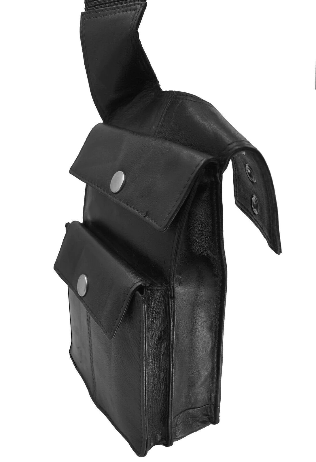 Handcrafted Leather Shoulder Men’s Underarm Bag Hidden Pocket Holder