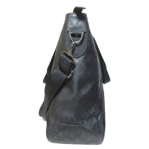 Patrick Cox Men’s Tote Shoulder Bag Black AB 13×5.5x17in Leather Vintage