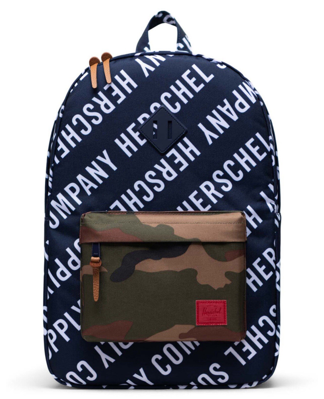 Herschel Supply Co. Pop Quiz 22L Backpack Roll Call Peacoat / Woodland Camo Bag