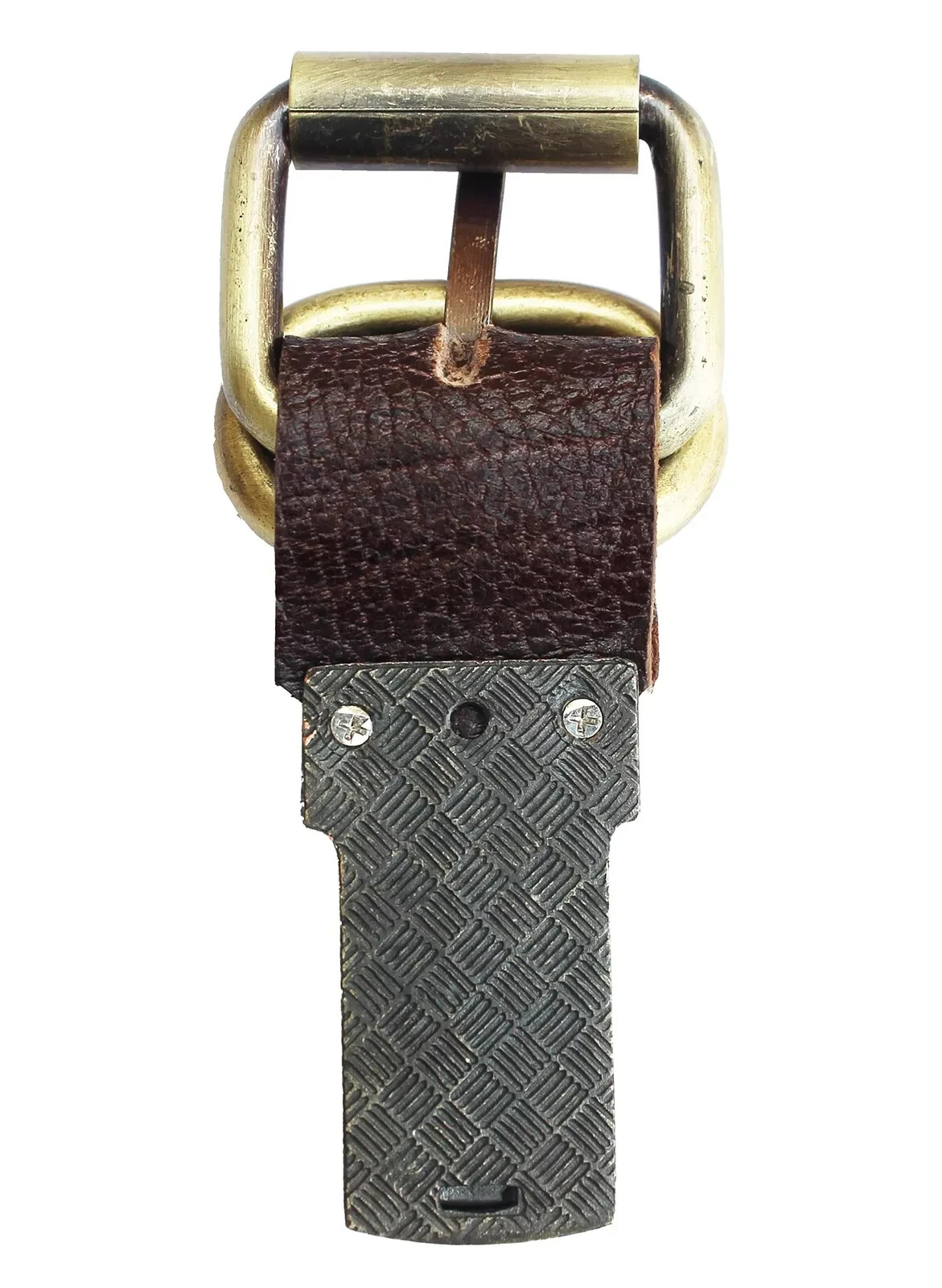 Handmade Vintage Leather Replacement Push Lock Leather Bags 1.25 Inch Buckle
